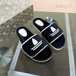 Slippers Luxe Merk Sandalen Designer Slippers Slides Bloemen Brokaat Lederen Slippers Dames Schoenen Sandaal 11 babiq05