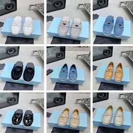 Zapatillas de diseñador de lujo con boca poco profunda, zapatos Lefu, zapatillas de alta calidad, de cuero, Retro, informales, versátiles, medio Baotou