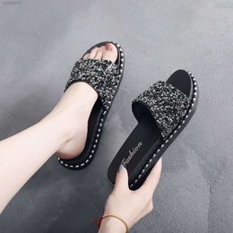 Slippers Mazefeng Merk 2023 Vrouwen Zomer Thuis Slippers Peep Toe Sandalen Glitter Platform Dames Schoenen Zapatos Mujer