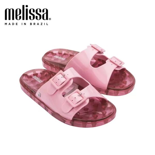 Pantoufles melissa chaussures femme 2022 Summer Jelly Chaussures Ladies Plateforme Plats de gant de plage Beach Flip Flops High Talon Slippers 5 couleur