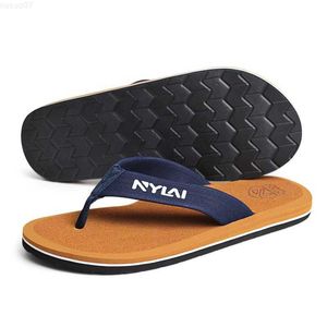 Pantoufles pour hommes Anti slip Flip Summer Beach Classic Casual Plus Size Slider Sandales en caoutchouc souple de haute qualité Zapatos Hombre L230719