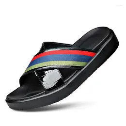 Slippers Heren Casual niet-slip zachte Soled Beach Shoes Summer Fashion Wear Flip-Flops Male Sports Sandals Designer For Men