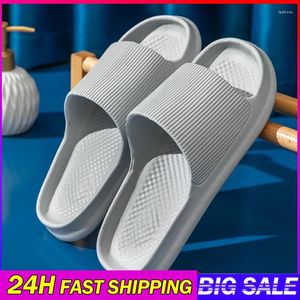 Slippers Men's Women's Fashion Light Eva Soft Sole House Chaussures Homme salle de bain Anti-Slip Indoor Sanding Sandales de plage de plage.