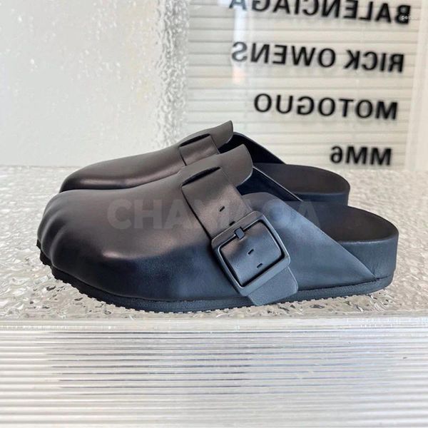 Slippers hommes printemps été 2024 Design de capuche à bout unique Unisexe Chaussures décontractées Personnalité confortable