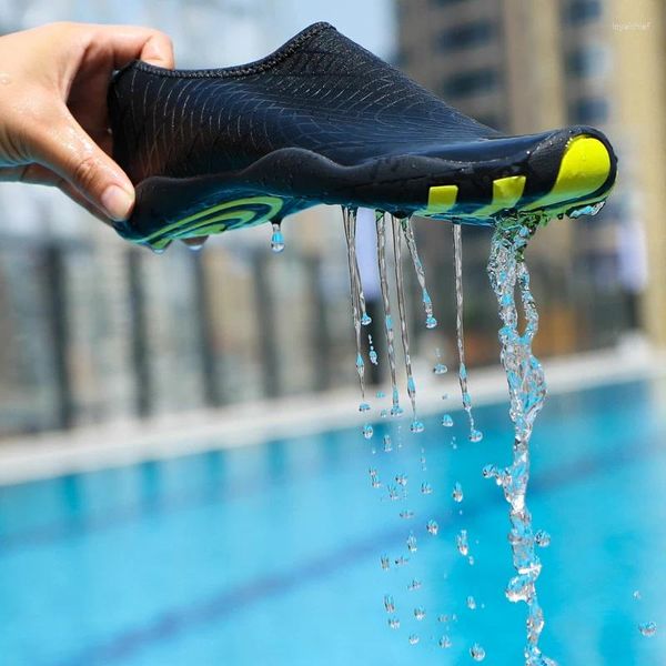 Zapatillas para hombres zapatos de agua para mujeres con calcetines de natación de playa estampado anti -fitness yoga danza danza natación buceo