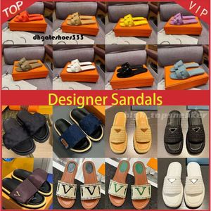 Slippers Mens 10a Top Suality with Box Summer Simpers Designer Sunny Beach Sandal Slides Vintage Shoe Mens Fashion Fashion Soft Flat Shoes Couples Couppe Mule