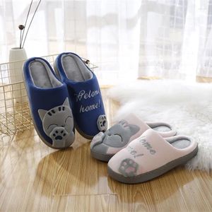 Slippels Heren Comfort Paar Slipper 2024 Indoor Autumn Heren Non-Slip Cotton Zapatos Para Mujeres Flat Women Shoes