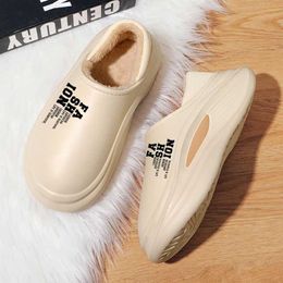 Slippels Heren Katoen Eva Slippers Winter Street Casual Keep warme herenschoenen mode populair lichtgewicht zachte comfortabele mans schoenen 240506