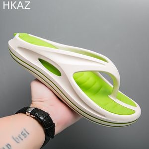 Zapatillas para hombre Verano EVA Chanclas Parte inferior gruesa Gran tamaño Resistente al desgaste Masaje Aumento Un pedal Ligero Moda de moda 230629