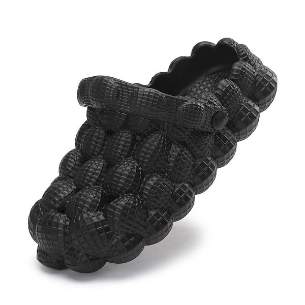 Zapatillas Nuevo control deslizante Leahy de doble uso adecuado para sandalias de burbujas de verano para mujer con zapatos de masaje familiar para celebridades de Internet para hombre H2403252