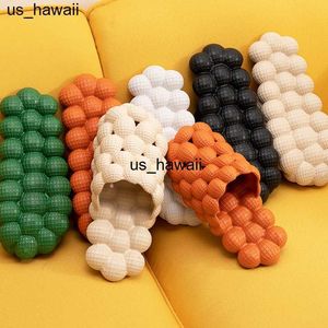 Slippers Nieuwe Mode Bubble Slides Slippers Strand Mannen Vrouwen Bubble Sandalen 2022 Zomer Huis Schoenen Platform Massage Bodem Slippers 0128V23