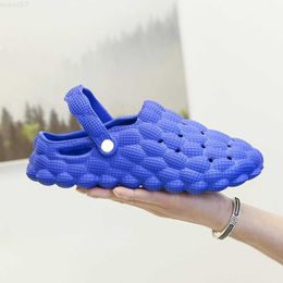 Zapatillas Nuevo estilo Lychee bubble slider mujeres con suela de masaje de cáscara de maní sandalias de pareja L230719