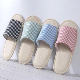 Slippers Non-slip El Home Four Seasons Shoes Chaussure Roostere Flip Flop Loafer Wedding Linnen Guest