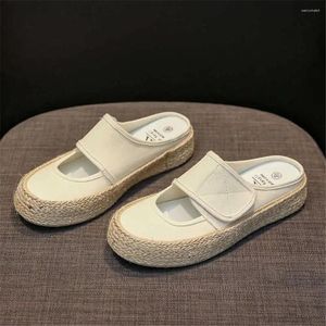 Slippers Numéro 35 Printemps-Automn Sandales blanches Chaussages Blue Sandales Chaussures Hawaiian Flip Flops S Out