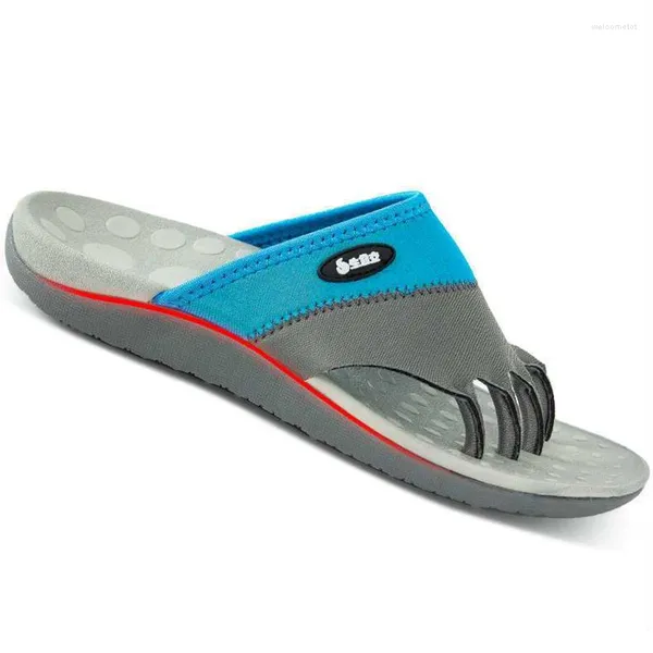 Pantoufles sandales orthopédiques pour hommes femmes arche soutiennent les tongs de récupération oreiller soft seme été plage chaussure cinqfinger