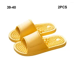 Sandales de réflexologie des pantoufles éprouvent des avantages de l'acupression massage des pieds larges PVC PVC