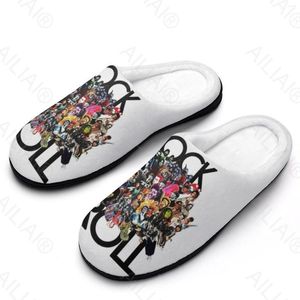 Slippels Rock n Roll (4) Sandalen pluche casual Keep warme schoenen thermische heren dames slipper modecottonhome