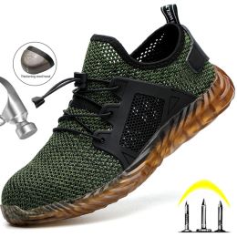 Pantoufles chaussures ryder chaussures d'orteil en acier chaussures de sécurité hommes femmes chaussures de travail légères baskets indestructibles chaussures de protection des chaussures 49 50