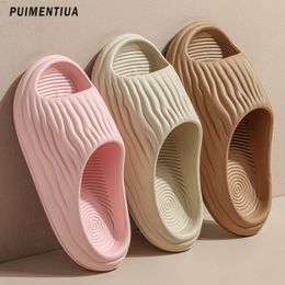 Pantoufles Sandale Rumah Perempuan Wanita Pria Musim Panas Jepit Mode Corée Pantai Bantal Slide Olahraga Pahit Labu ias 230517