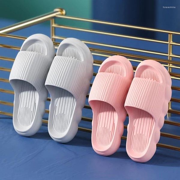 Zapatillas Sandalias Y Para Uso Interior Baño Baño Antideslizante Exterior Suelas Gruesas Mujer 5216