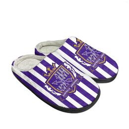 Chaussons Sanfrecce Football maison coton hommes femmes en peluche chambre décontracté garder au chaud chaussures thermique intérieur pantoufle personnalisé bricolage