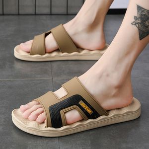 Slippers Sanzoog Men Glides Glijbaan Slipper Zomerschoenen Home Indoor Huis Beach Room Claquette Homme Slipers Soft Eva 230404