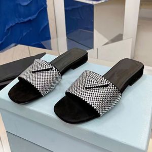 Locons de la série de pantoufles cristaux Sandales Chaussures Crystals supérieurs à la chaleur