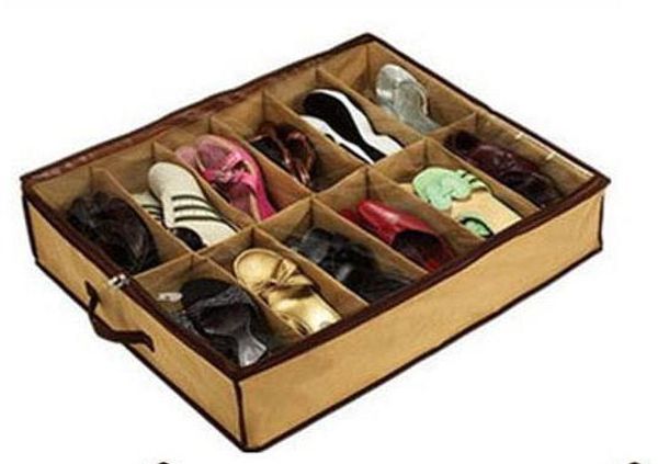Chaussons chaussures placard organisateur maison salon sous lit support de rangement boîte conteneur étui magasin boîte à chaussures DLH355