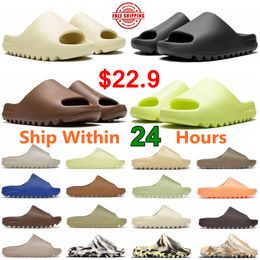 Slippers Chaussures Designer Sandales Sandales pour hommes Femmes Sliders Slider Os Blanc Resin Sand Summer Summer Slipper Mens Woman Sandal Slide Trainers 36-48