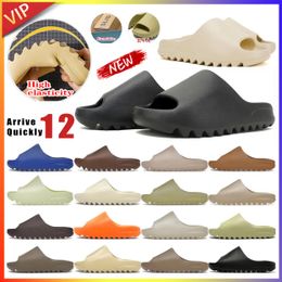 Slippers Chaussures Sandales Designer Slides Trainers Sliders Slider Mens Dhgate Fashion Shoe With Box Bone White Resin Sand Beach Men Womens 2024 News