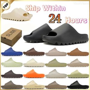 Slippers Schoenen Sandalen Designer Slides Trainers Sliders Slider Heren Dhgate Mode Schoen met Doos Bot Wit Hars Zand Strand Heren Dames Ye 2024 Nieuws