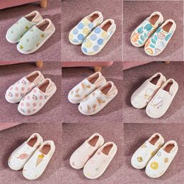 Slippers zachte bodem winter zwangere dames antislip fruit katoenen slippers thuis postpartum groot formaat katoenen slippers maat 36-41 GAI-39 XJ