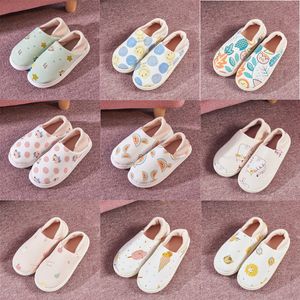 Slippers Soft Bottom Winter Breens Womens Nonslip Fruit Cotton Coton Pantons Home Postpartum Grand Taille Panton de coton Taille 36-41 GAI-40 GAI