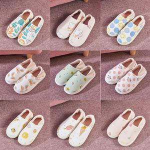 Slippers zachte bodem winter zwangere dames antislip fruit katoenen slippers thuis postpartum groot formaat katoenen slippers maat 36-41 GAI-48 XJ