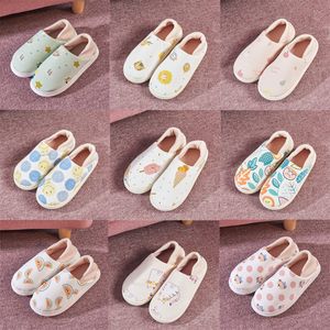 Slippers Soft Bottom Winter Breens Womens Nonslip Fruit Cotton Coton Slippers Home Postpartum Grand Taille Coton Slippers Taille 36-41 GAI-26