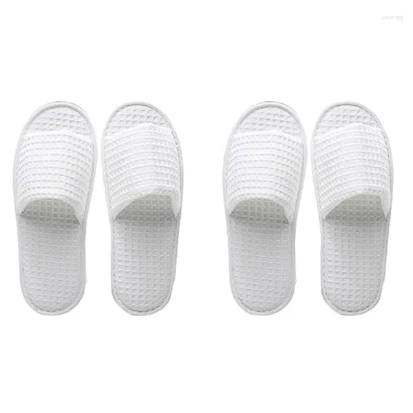 Zapatillas Spa 10 pares Tamaño de ajuste desechable con punta abierta para hombres y mujeres El Home Guest usado