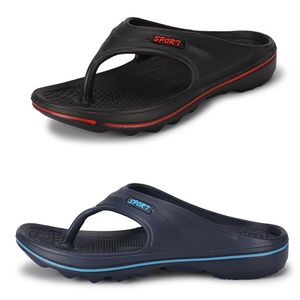 Pantoufles printemps été rouge noir rose vert hommes bas haut plage respirant chaussures à semelle souple hommes plats blac1 GAI-3047