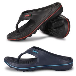 Pantoufles Printemps Eté Rouge Noir Rose Vert Hommes Bas Haut Plage Respirant Semelle Souple Chaussures Plat Hommes Blac1 GAI-3041