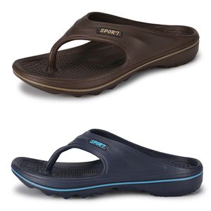 Pantoufles printemps été rouge noir rose vert hommes bas plage respirant chaussures à semelle souple hommes plats blac1 GAI-304343