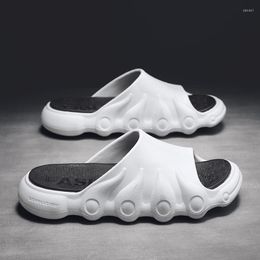 Hausschuhe Step On The Poop Feeling 2023 Volcano Couple Wear Home EVA Soft Platform Open Toe Flip-Flops Beach Mop