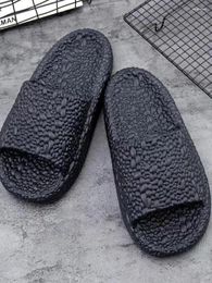 Slippers Stone Pattern Eva Couple pour usure en plein air en été à la maison d'été Utilisez une semelle épaisse intérieure et des femmes pour hommes