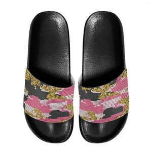 Slippers Style Men Bage Place Pink Camouflage Couleurs