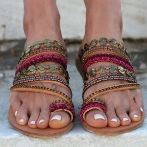 Pantoufles en daim à franges et dentelle, sandales supérieures style bohème, chaussures d'été plates pour femmes H240328