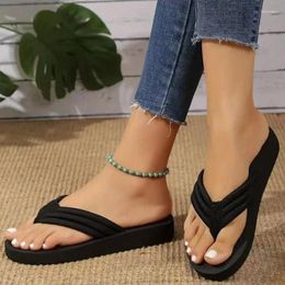 Slippers Summer Flip Flip Flip Flop Fashion Outdoor Outdoor Beach Chores confortable Solide douce style Simple Flat
