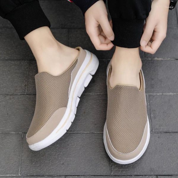 Slippers Summer Mobas Men Chaussures confortables Fashion Walking Footwear Platform Lovers Casual Plus Size 48