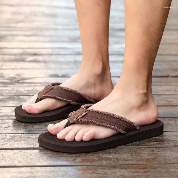 Pantoufles d'été tongs pour hommes, sandales de plage EVA, chaussures antidérapantes, confortables, décontractées, grande taille 48 49