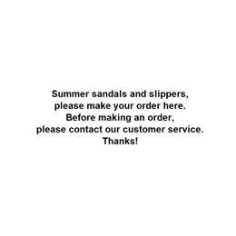 Slippers d'été Sandales hommes femmes avec boîte en gros 2023 anciens clients Veuillez contacter notre service à la clientèle pour faire de la commande