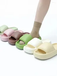 Zapatillas Sandalias de suela gruesa de verano para mujeres Interior y hogar Eva pisando heces minimalista japonés