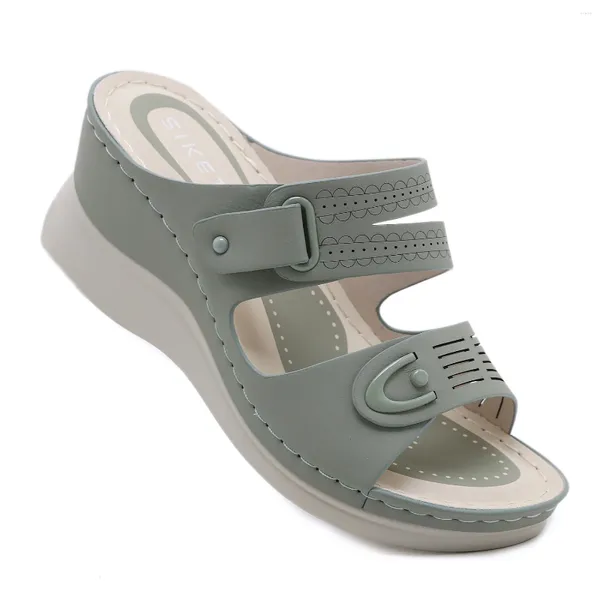 Slippers Summer Women Platform Fashion Retro Casual Beach Chaussures Femme Sandales orthopédiques Peep Toe Comfort Sandalias de Mujer
