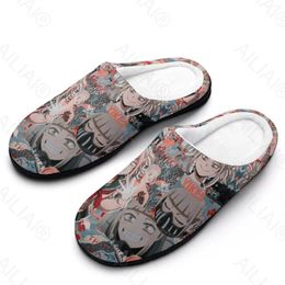 Slippers Toga Himiko (23) Sandales en peluche décontractée Keep Warm Chaussures Thermal Mens Womens House House Anime Outdoor